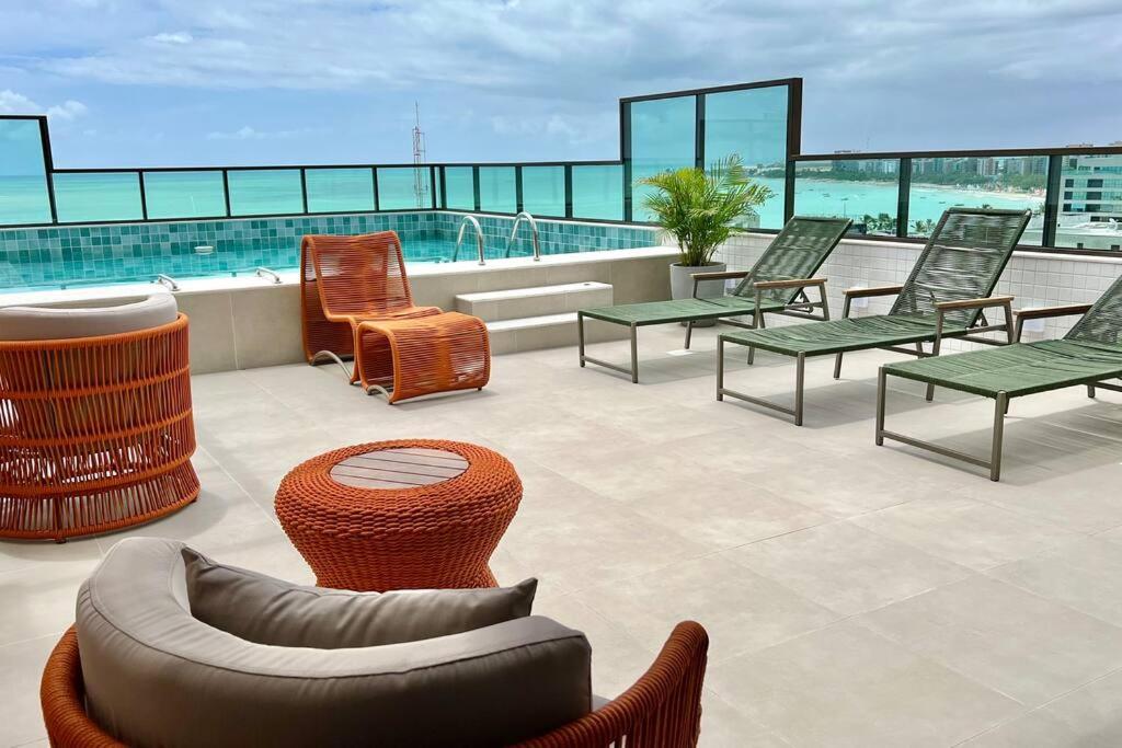 Smart Stay 1103 Na Praia De Ponta Verde - Piscina - Academia - Ar Na Sala - Coworking - A 200M Da Praia Maceio Dış mekan fotoğraf